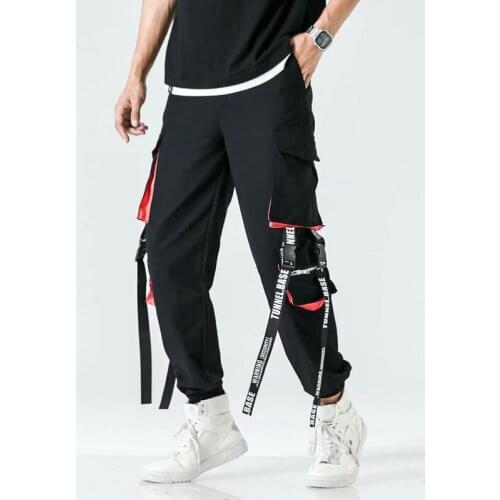 New Men‘s Streetwear Harem Pants Black Hip Hop Men Jogging Pants Fashion Multiple Pockets Cargo Pants Woman Casual Trousers