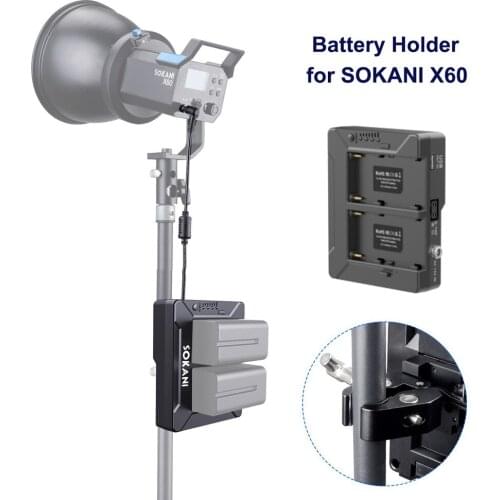 Battery Holder Plate Mount for SOKANI X60 Photography Light Accessories
