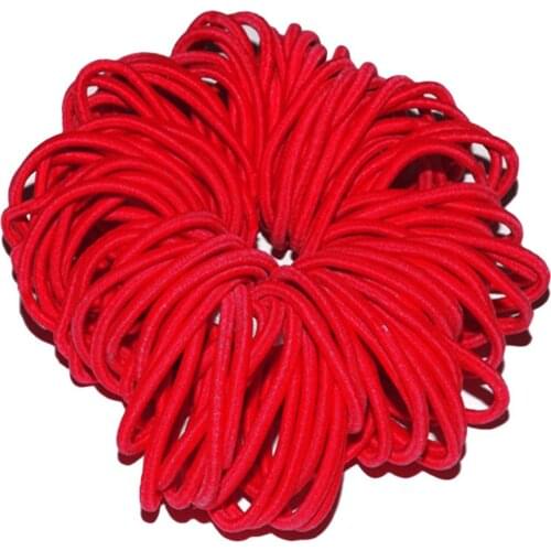 Kids Girls lovely hair bands 50Pcs/Lot Thick Endless Snag Free Hair Elastics Bobbles Bands Hoops