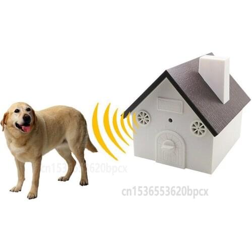 Pet Dog Bark Control Ultrasonic Sound Anti Barking Device Waterproof 4 Levels Sonic Bark Deterrents Dogs Training Control Tool