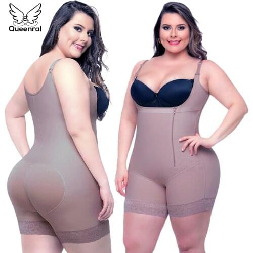 Shapewear Firm Control Waist Trainer Body Shaper Full Body Tummy Shaper Lace Slimming Underwear Korsett for Women Butt Bodysuits