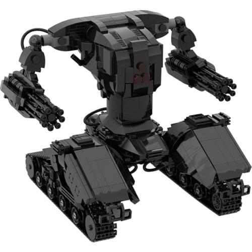 MOC High-Tech Mech Fucture Tank Hunter Killer Building Blocks Arms Robot Bricks Kit DIY Model Toys For Children Birthday Gifts