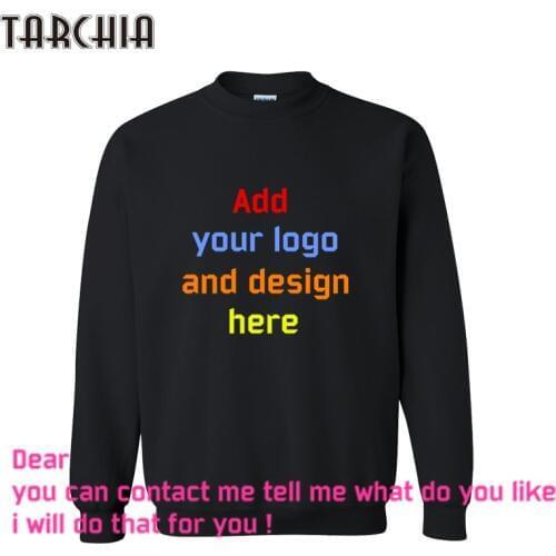 TARCHIA Free Shipping Fashion Casual Parentalmen Sweatshirt Custom Printed Personalized Designer Logo Mens Coat Boy Hoodies