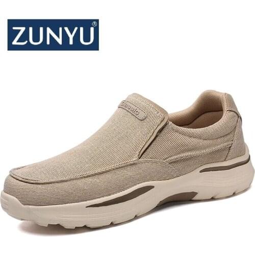 Mens Casual Shoes Canvas Breathable Loafers Men 2021 New Male Comfortable Outdoor Walking Shoes Classic Loafers Men Sneakers