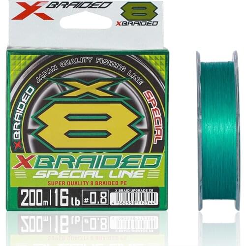 Original YGK XBRAID UPGRADE X8 MONO GREEN 300m