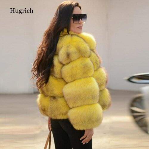 Turn down collar Faux Fox Fur Coat Faux Rabbit Fur Fluffy Collar New Luxury Womens Warm Coat Winter Thick Long-Sleeved Clothes