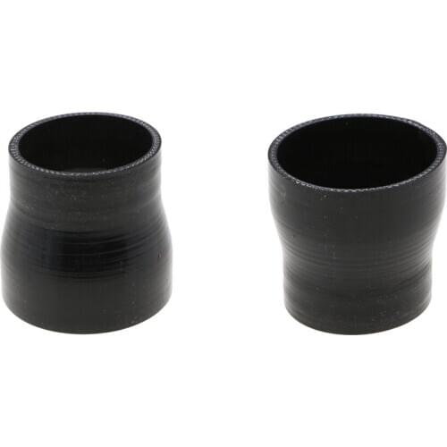 2PACKS 2''-2 1/2" Straight Silicone Hose Reducer Turbo 51-63mm Coupler Pipe