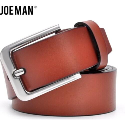 Genuine Leather Belts for Men Strap One Layer Leather Strap For Vintage Jeans Fashion Style Belt High Quality