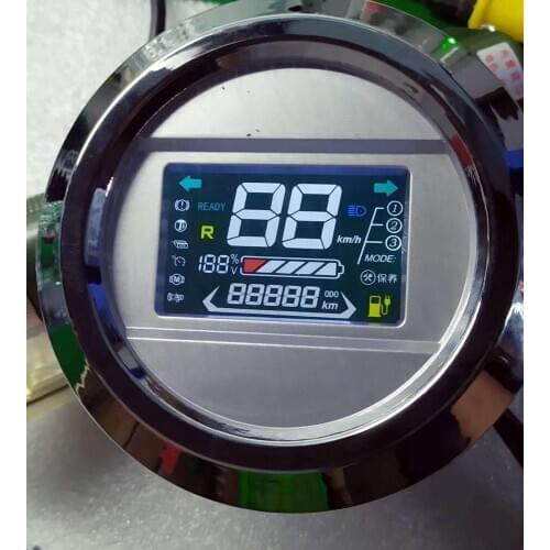LCD DISPLAY SPEEDOMETER FOR ELECTRIC MOTORCYCLE CONVERSION SCOOTER PARTS 60v72v UNIVERSAL