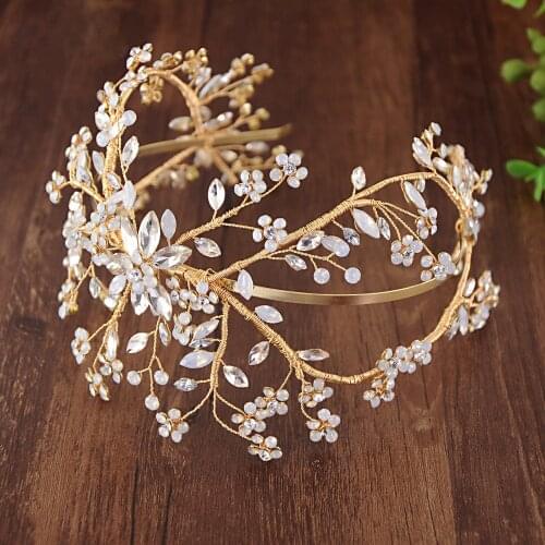 Wedding Hair Accessories Diamonds Bridal Crown Bridal Headpiece Rhinestone Headband Wedding Headwear
