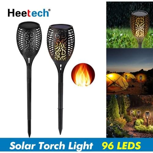 LED Solar Light LED Solar Flame Lamp Torch Light 96LEDs Waterproof For Outdoor Lawn Landscape Decoration Garden Lamp