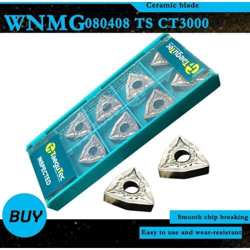 10PCS WNMG080408 TS CT3000 External Turning Tools Cermet Grade WNMG Carbide Insert Lathe Cutter Tool Tokarnyy Turning Inserts