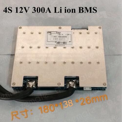 Brand 4s 300A 14.8v 12V Bms 4s 12v 300A Li-ion Battery Protection Board 12V 300A Lithium Battery Pack BMS Common Same Port