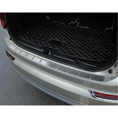 Stainless Steel Rear Bumper Protector Sill Plate Guard Cover For NEW Volvo XC90 2015- 2017 car styling sticker