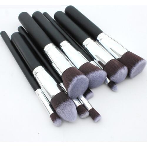 10Pcs/set Pro Makeup Blush Eyeshadow Blending Set Concealer Cosmetic Make Up Brushes Tool Eyeliner Lip Brushes makeup base