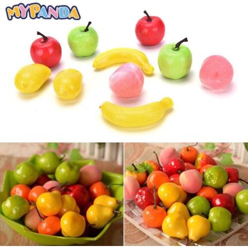 2021 New 10PCS/lot Kids Vegetables Toy Pretand Play Fruit Toy Kids Kitchen Miniature Food Game For Girls And Boys Kitchen Toys