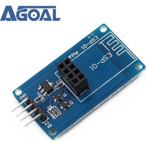 10pcs/lot ESP8266 Serial Wi-Fi Wireless ESP-01 Adapter Module v1.0 3.3V 5V Compatible kit For DIY WIFI