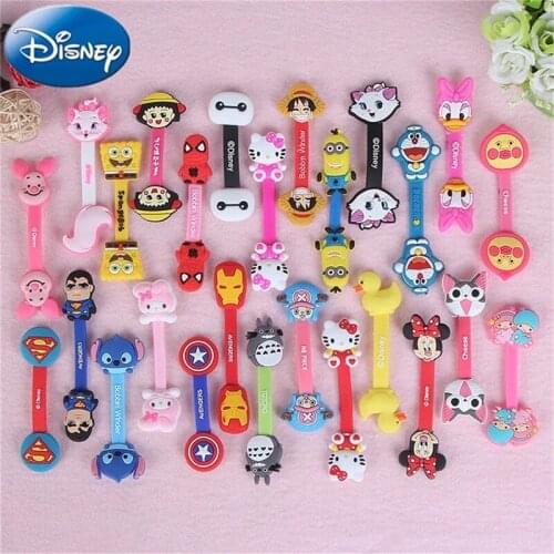 10pcs/lot Cartoon Cute Headphone Earphone Cable Wire Organizer Cord Holder USB Charger Cable Winder For iphone Android