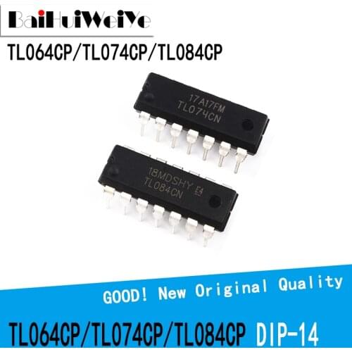 10PCS/LOT TL064CP TL074CP TL084CP TL064 TL074 TL084 DIP-14 DIP14 New Original IC amplifier chip Good Quality Chipset