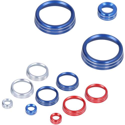 3pcs Air Conditioner Audio Volume Knob Cover Fit for Land Rover Defender 2020-2021