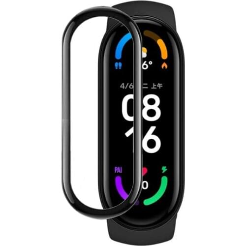 3D Curved Edge Full Soft Clear Protective Film Smartband Cover For Xiaomi Mi Band 5/6 Band6 Miband6 LCD Screen Protector Guard