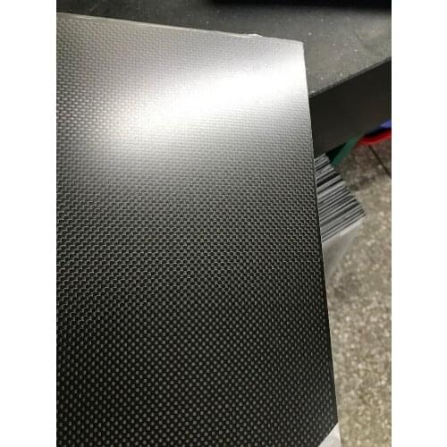 400mm*500mm*2mm Matte surface carbon fiber plate with 3k plain woven