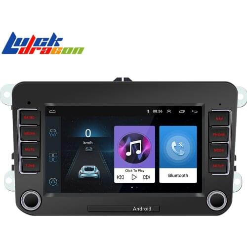 2din Android 10.1 Car Audio VW Universal GPS WIFI 1+16G 7inch Full Touch Screen Autoradio Bluetooth 4Core Reverse Image