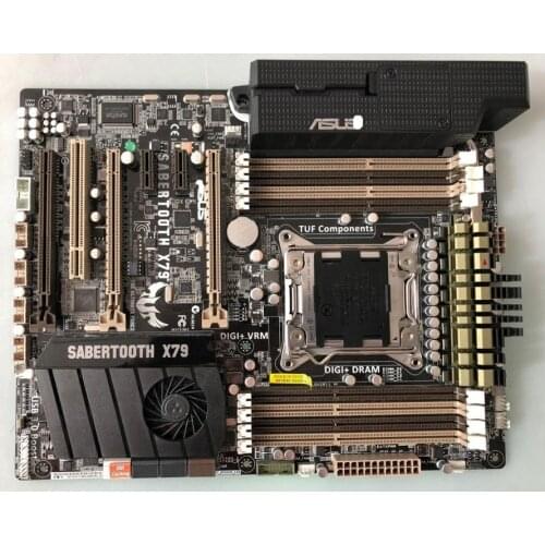 Free shipping original motherboard for for ASUS SABERTOOTH X79 DDR3 LGA 2011 USB2.0 USB3.0 boards 64GB X79 Desktop motherborad