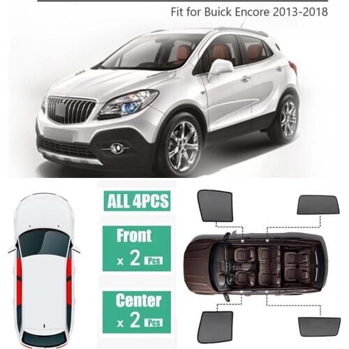Side Windows Magnetic Sun Shade UV Protection Ray Blocking Mesh Visor Fit For Buick Encore 2013-2018