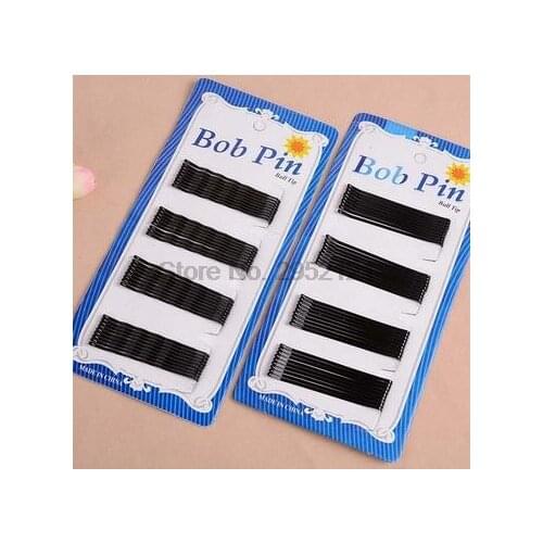 By dhl or ems 200sets BLACK Invisible Hair Clips Flat Top Pins Grips Salon Barrette Hair Accessories for Kid Women Hair Clip