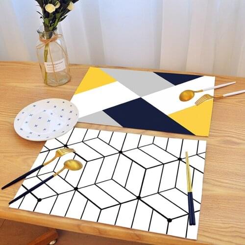 House Milk Tea Shop Cup Non-slip and Waterproof Home Insulation Fabric Modern Minimalist Ins Dear Placemat Pub Coffee