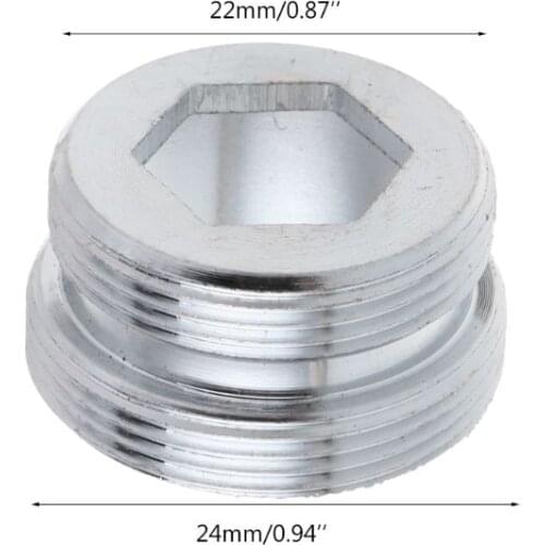 2 Pcs Dual Thread Faucet Adapter Transfer M22 Inner M24 Outer Metric Solid Connector Water Purifier Kitchen Bathroom Tap K0AB