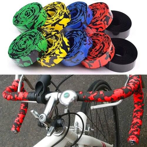 Bicycle Handlebar Tape Steering Wheel Cover Fixing Straps Bike Damping Anti-Vibration Wrap Cycling Wrap End Plug Accessories
