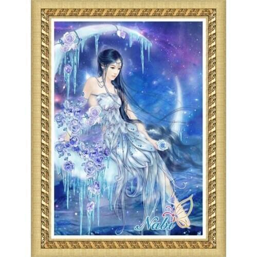 People counted dmc rhinestone 3972R - Round Diamond embroidery cross stitch diamond mosaic painting