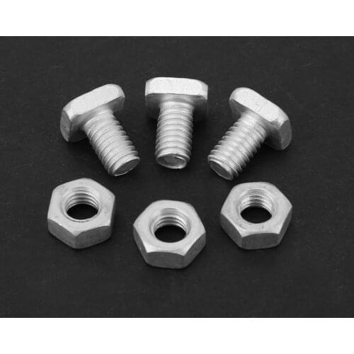 Greenhouse Nuts Bolts Set 50pcs Aluminium Nuts + 50pcs Bolts Tool Accessory Set for Greenhouse