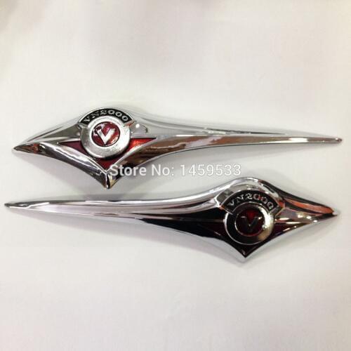 Motorcycle Chrome Fuel Gas Tank Badge Emblem Decal Sticker Fits For Kawasaki Vulcan VN 2000 Gas Tank Emblem Badge