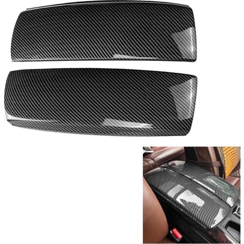 Carbon Fiber Car Center Console Armrest Box Panel Cover Trim Decoration Stickers For-BMW X5 F15 X6 F16 2014-2019