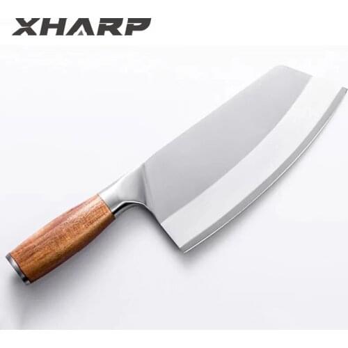 40Cr13mov Cleaver Knife Stainless Steel Slicing Cleaver Meat Vegetables Kitchen Knife Cooking Knife Pakka Wood Handle Knives