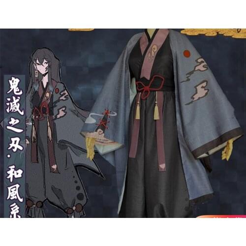 Anime Demon Slayer Tokitou Muichirou Cosplay costume wig for Fancy Stage Performance Props Anime Adult COS Christmas Gift