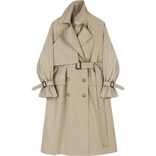 Женские длинные тренчи SeeBeautiful China At AliExpress