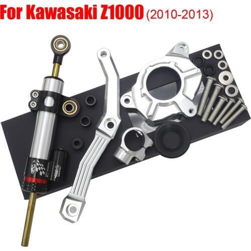 High quality Motorcycle Steering Damper Stabilizer & Bracket For KAWASAKI Z1000 Z 1000 2010 2011 2012 2013 10 11 12 13