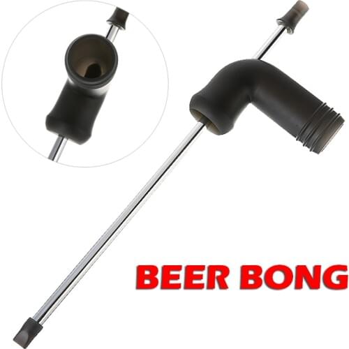 Beer Snorkel Straw Bong Funnel Bar Beer Snorkel Stainless Steel Party Drinking Tools Game Tools Accessories
