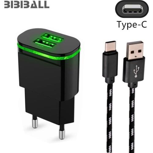 Type C Data Charge fast Charger + 2 port 2A usb charger for samsung s8 lg G6 g5 huawei P10 Xiaomi mi 8 a1 6X Nubia z11 z17 mini