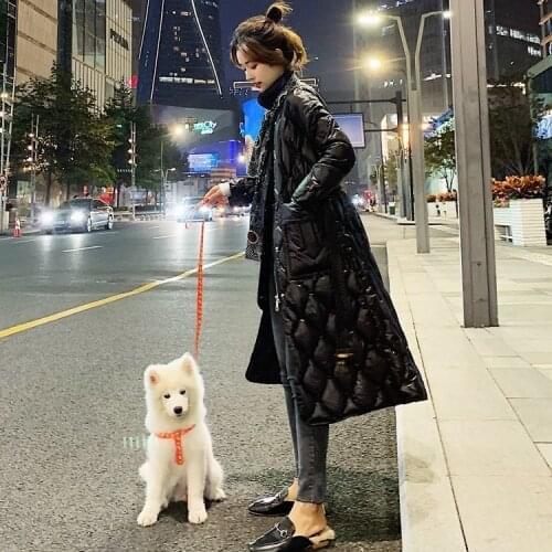 Woman Jacket Parkas Coat Down Cotton-Padded Coat For Women Long Overknee Coat Winter Veste Femme