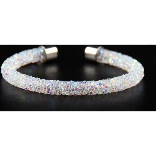 GLAD Jewelry 2017 Crystal Bracelets Bangles for Women Single Circle Bracelet Female Gift