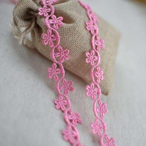 1/mete Exquisite rose red lace soluble lace doll