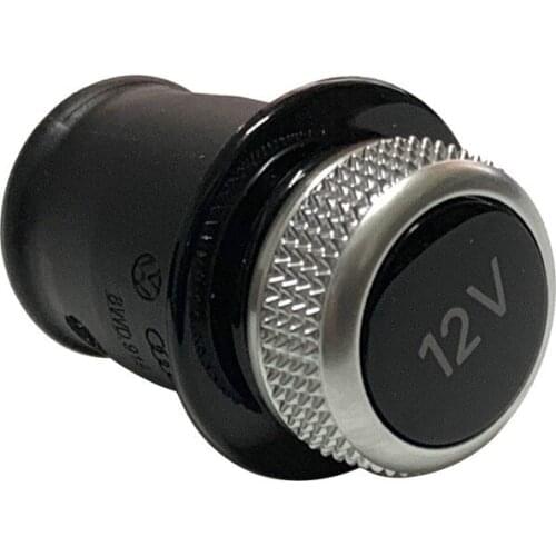 1PCS Car Cigarette Lighter Cover Chrome Plated Cigarette Lighter Plug For Audi A3 A4 A5 A6 A8 Q5 Q7 R8 For Volkswagen 8W0 919311