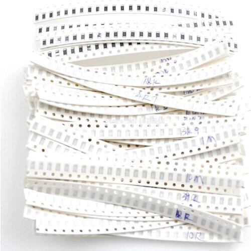 1250PCS/LOT 50 Value 1206 SMD Resistor Kit (0R~10MR) 5% 100% NEW AND ORIGINAL Chip Resistance Assorted Set