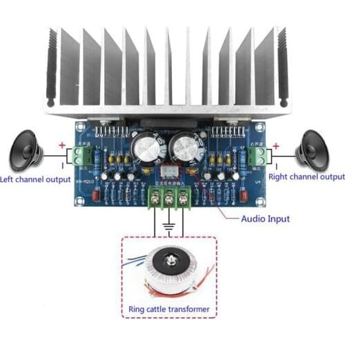 2*100W TDA7293 Stereo High Power Audio amplifier board Class DTDA7293 Digital amp dual Amplificador AC12-32V