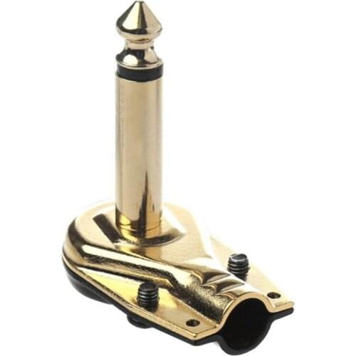 6.35MM Right Angle Mono Electric Guitar Plug 90 Degree Elbow Sophomore Core Audio Microphone Amplifier Connector